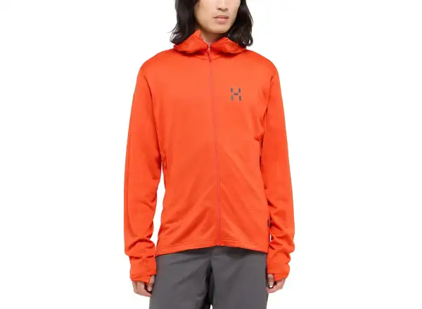 Haglöfs L.I.M Mid Multi Hood męska bluza z kapturem czerwona