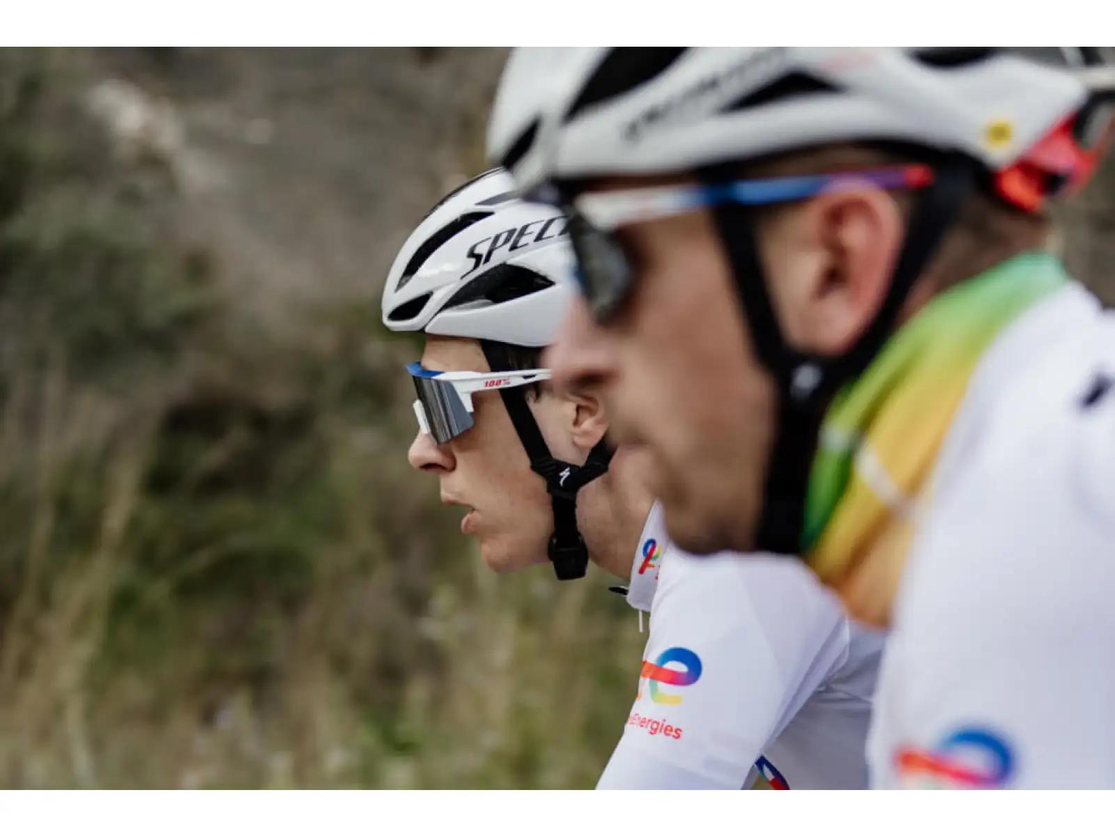 100% Speedcraft okulary TotalEnergies Team Matte White / HIPER Lens