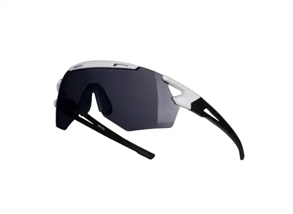 Force Arcade okulary rowerowe biała/czarna/czarna lustrzane szkła