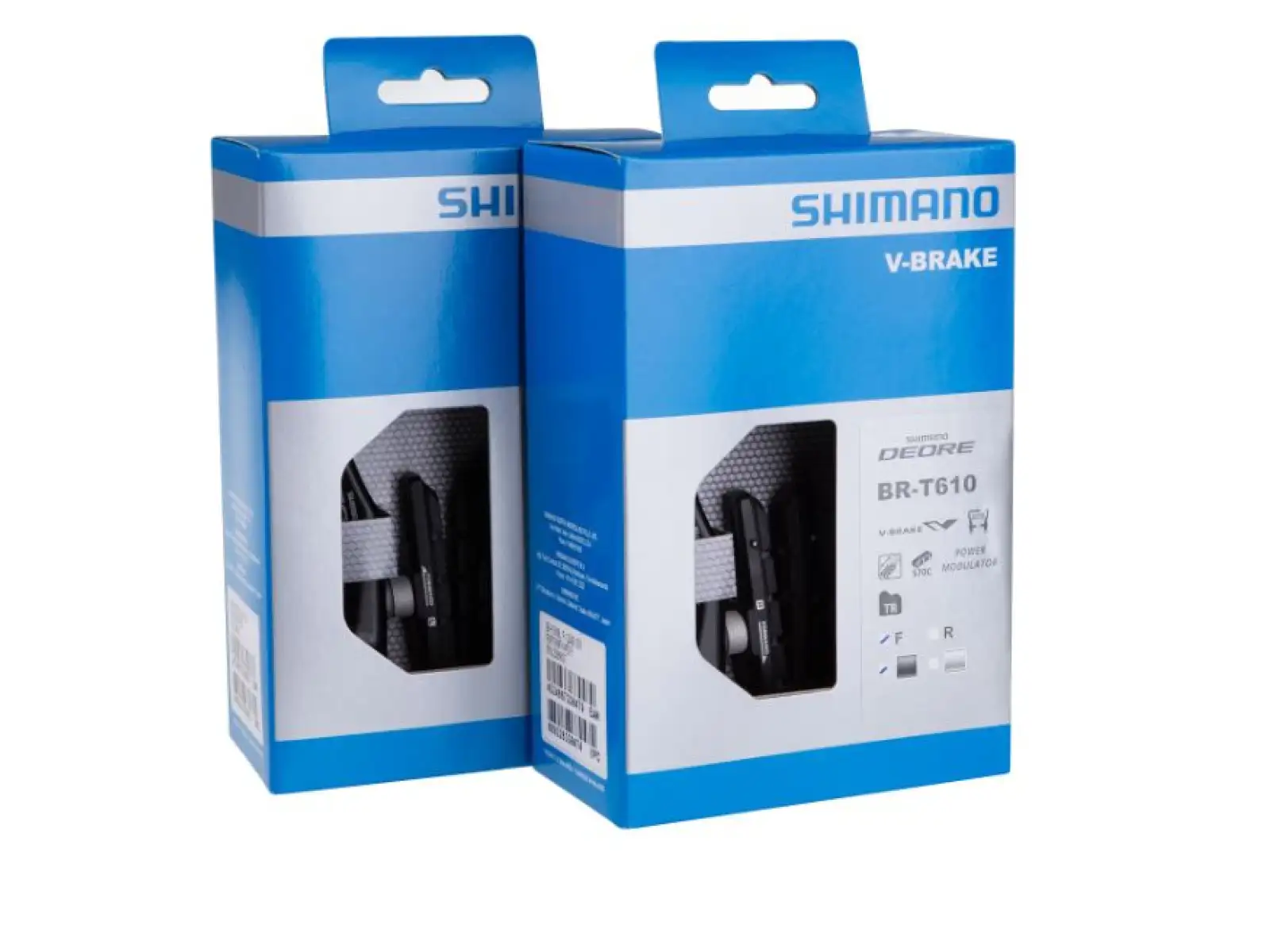 Shimano Deore BR-T610 hamulec przedni i tylny czarny