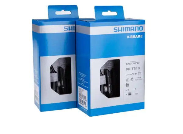 Shimano Deore BR-T610 hamulec przedni i tylny czarny
