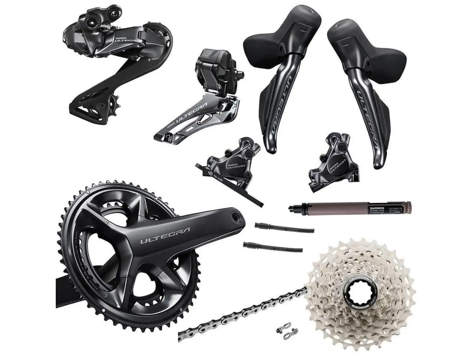 Shimano Ultegra Di2 R8170 kompletny zestaw - korby 50/34z, 172,5 mm, kaseta 11-34 zębów