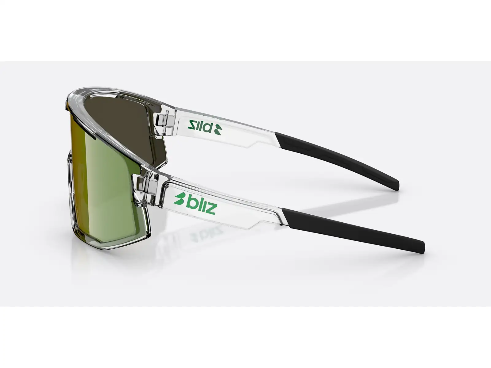 Bliz Fusion okulary przeciwsłoneczne Transparent White/Brown Green Multi