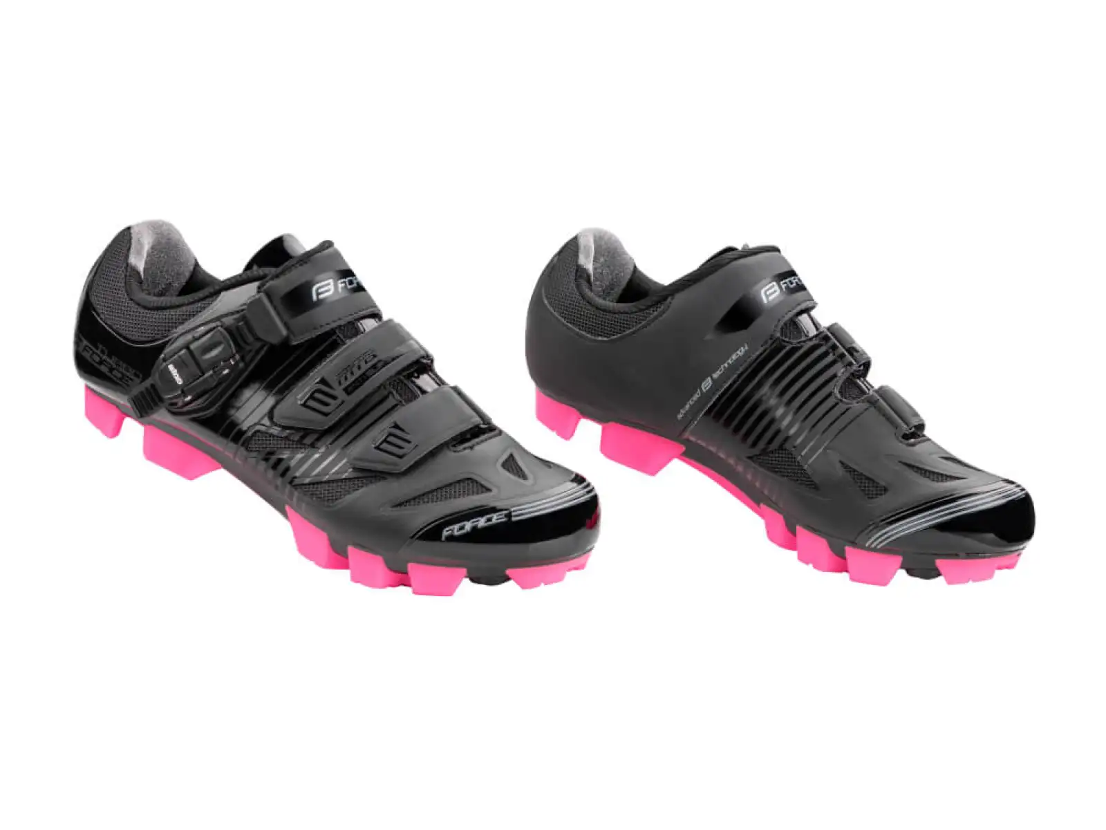 Force MTB Turbo lady damskie buty rowerowe czarne/różowe