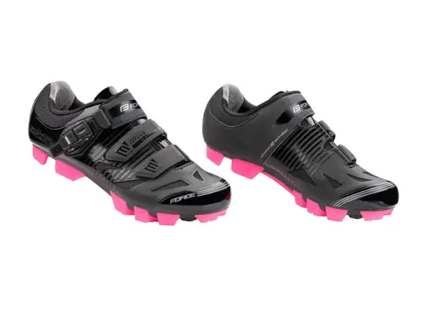 Force MTB Turbo lady damskie buty rowerowe czarne/różowe
