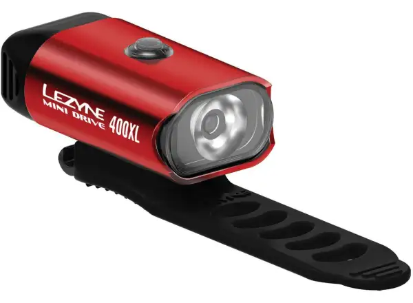 Lezyne Mini Drive 400 przednie światło red/hi gloss