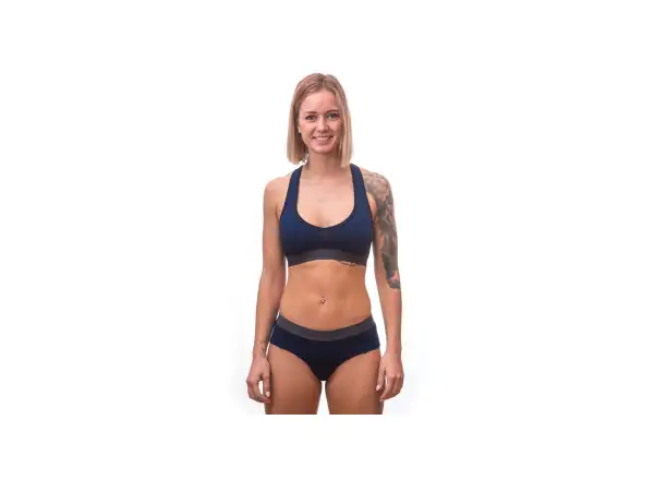 Sensor Merino DF damski biustonosz Deep Blue