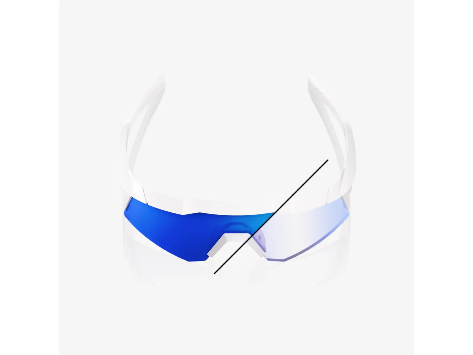 100% Speedcraft okulary XS LE Bastille Blue Mirror Photochromic