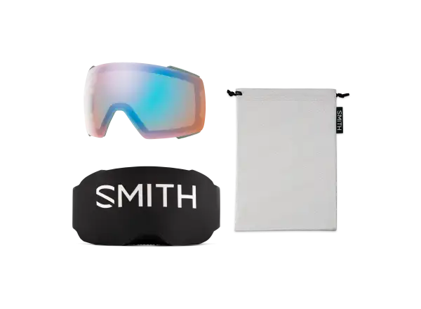 Smith I/O Mag gogle narciarskie Black / ChromaPop Sun Green Mirror (2 szyby)