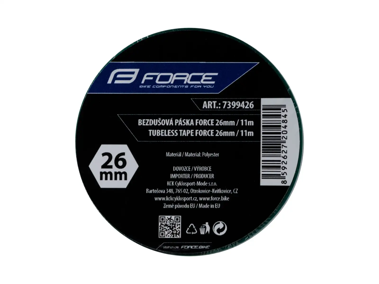 Force taśma bezdętkowa 26 mm x 11 m zielona