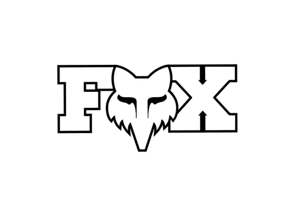 Fox Head X 3" naklejka White