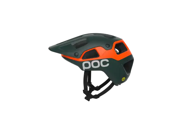 POC Cularis Pure kask MTB Pargasite Green Matt/Fluorescent Orange Matt
