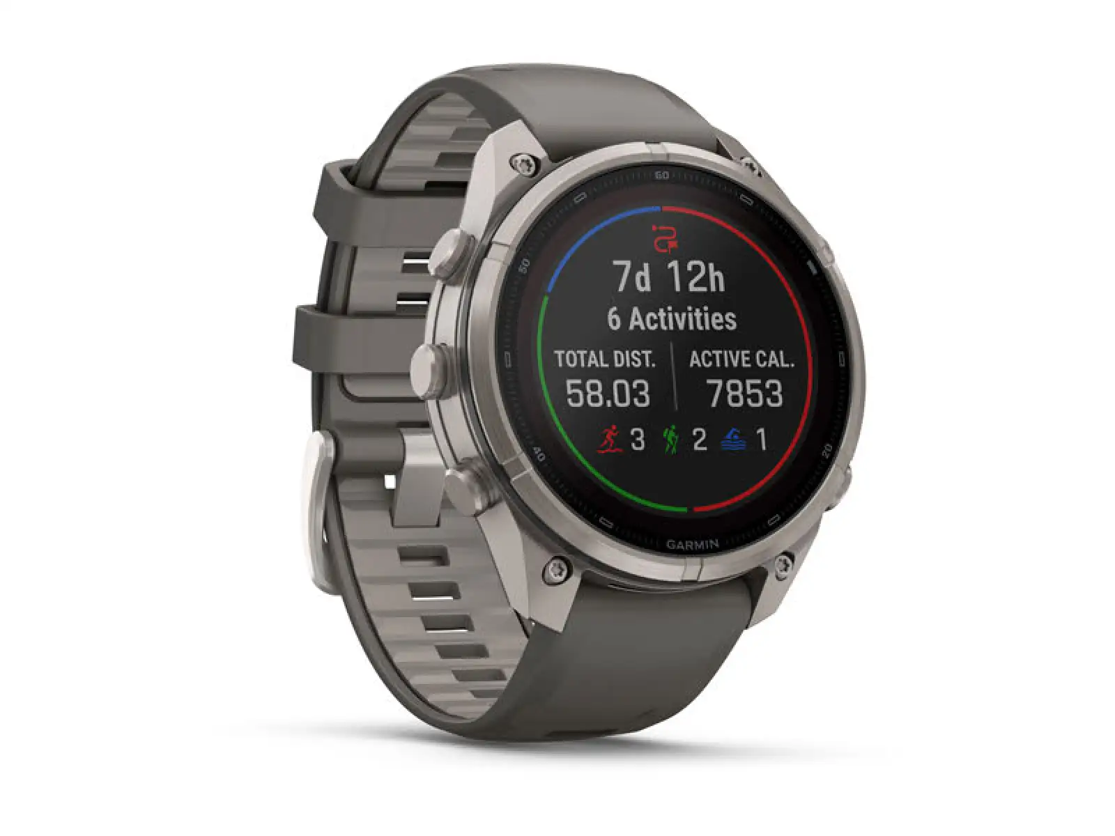 Garmin Fénix 9 Pro inReach Solar 47 mm Tytan Pebble Gray/Silver Gray