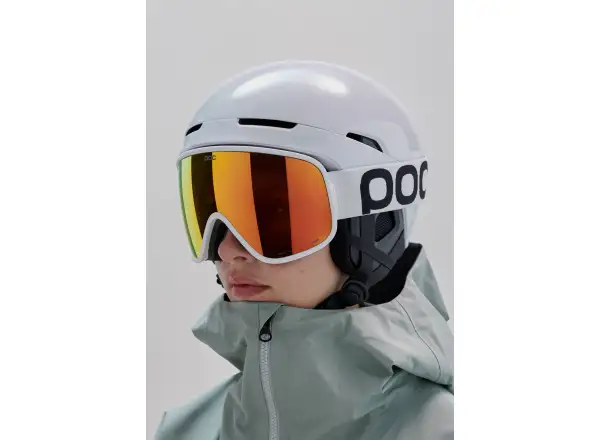POC Vitrea Mid gogle narciarskie Hydrogen White/Partly Sunny Orange