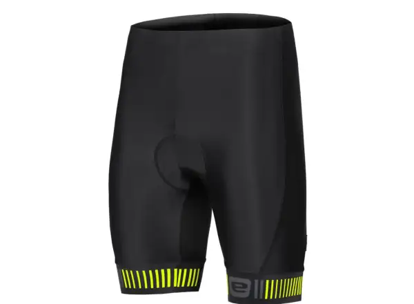 Etape Elite męskie spodenki z wkładką czarna/żółta fluo