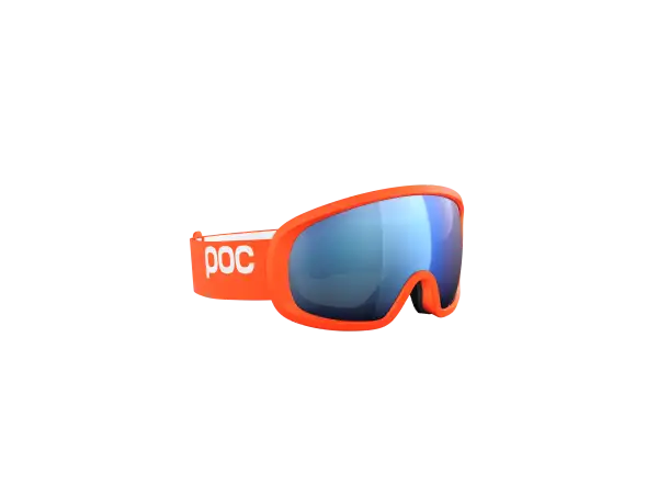 POC Fovea Mid gogle narciarskie Zink Orange/Partly Sunny Blue