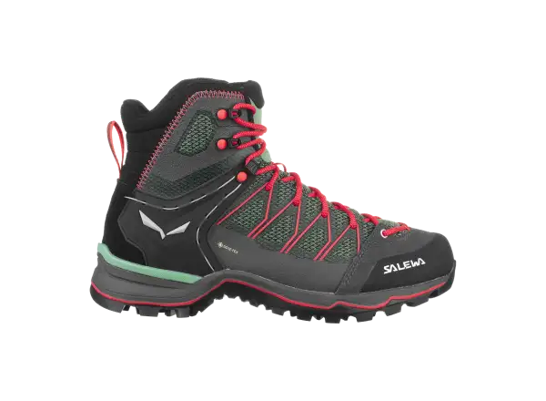 Salewa WS MTN Trainer Lite Mid Gore-Tex damskie buty Feld Green/Fluo Coral