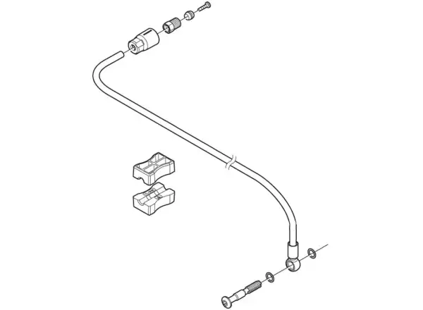 Shimano SM-BH90-SBM przewód hamulcowy 1000 mm przedni