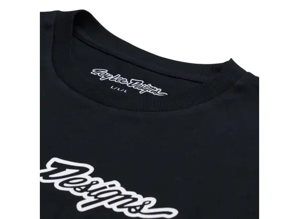 Troy Lee Designs Signature koszulka z długim rękawem Black