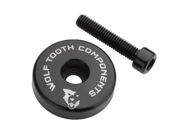 Wolf Tooth Ultralight pokrywa steru + 10 mm podkładka czarna