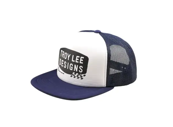 Troy Lee Designs Trucker Snapback Stamp czapka z daszkiem Vintage White/Navy
