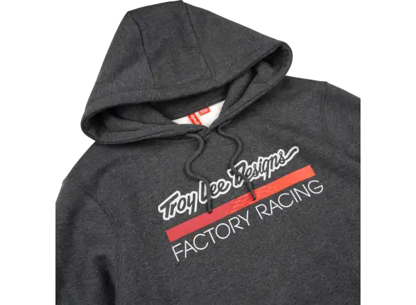 Troy Lee Designs Factory Racing męska bluza Black heather/Red