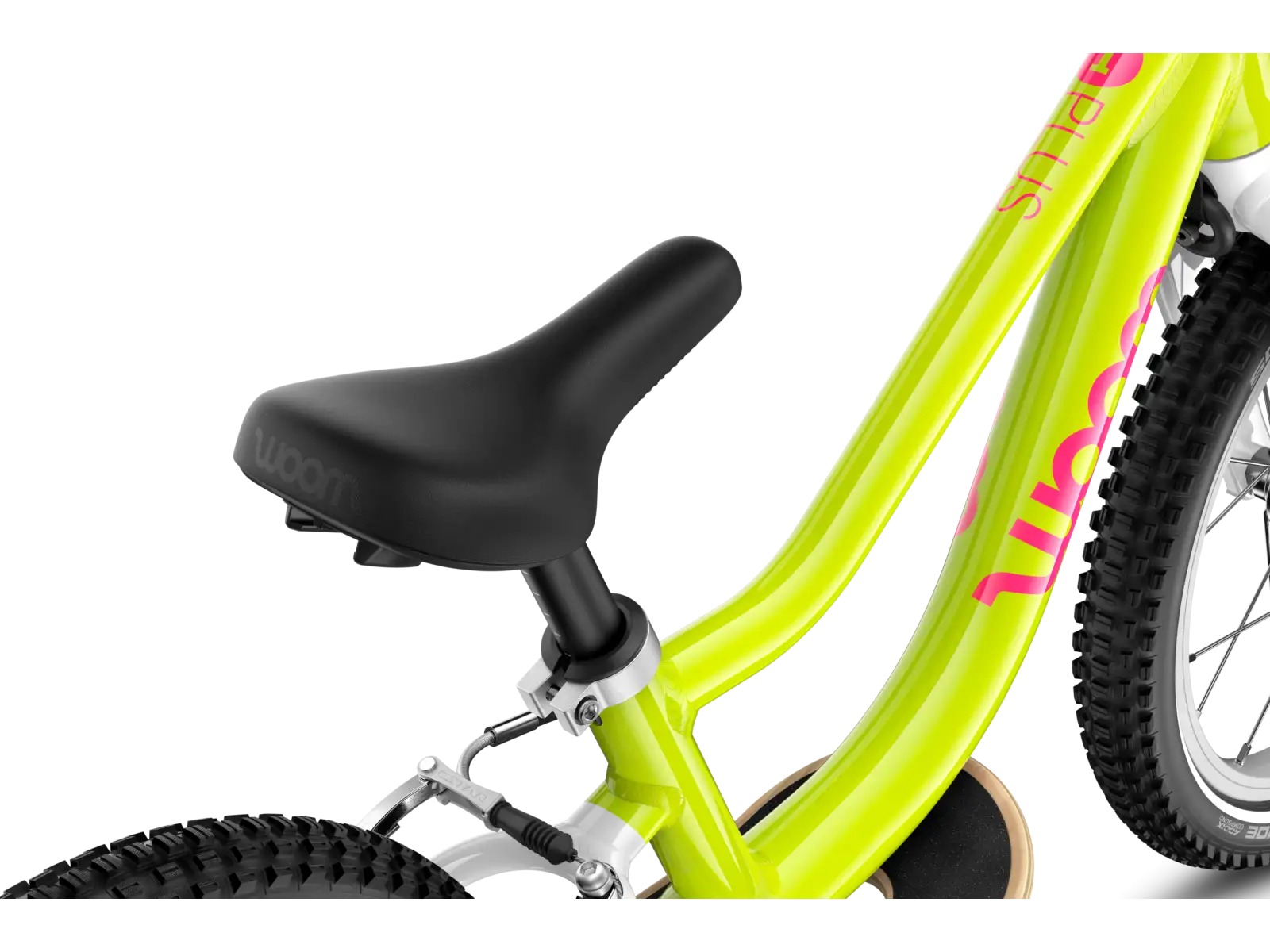 Woom GO 1 PLUS dziecięcy rowerek biegowy neon lime