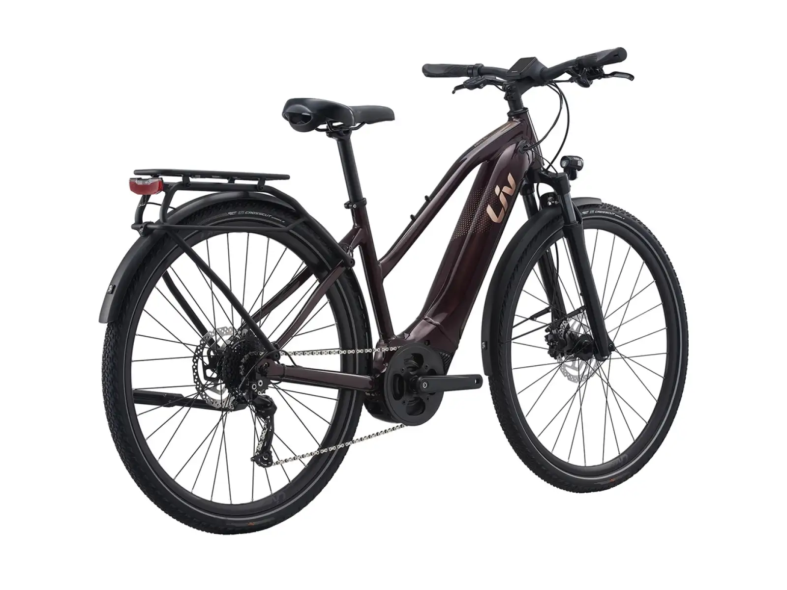 Liv Amiti E+2 rower elektryczny trekkingowy rosewood