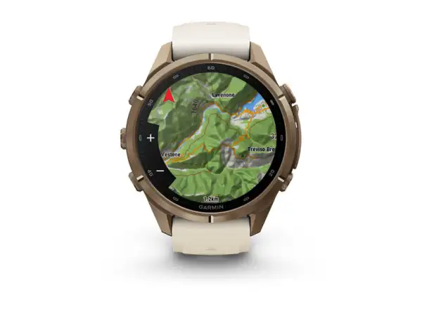 Garmin Fénix 9 Pro inReach 43 mm smartwatch Autumn gold Titanium Cream/French gray