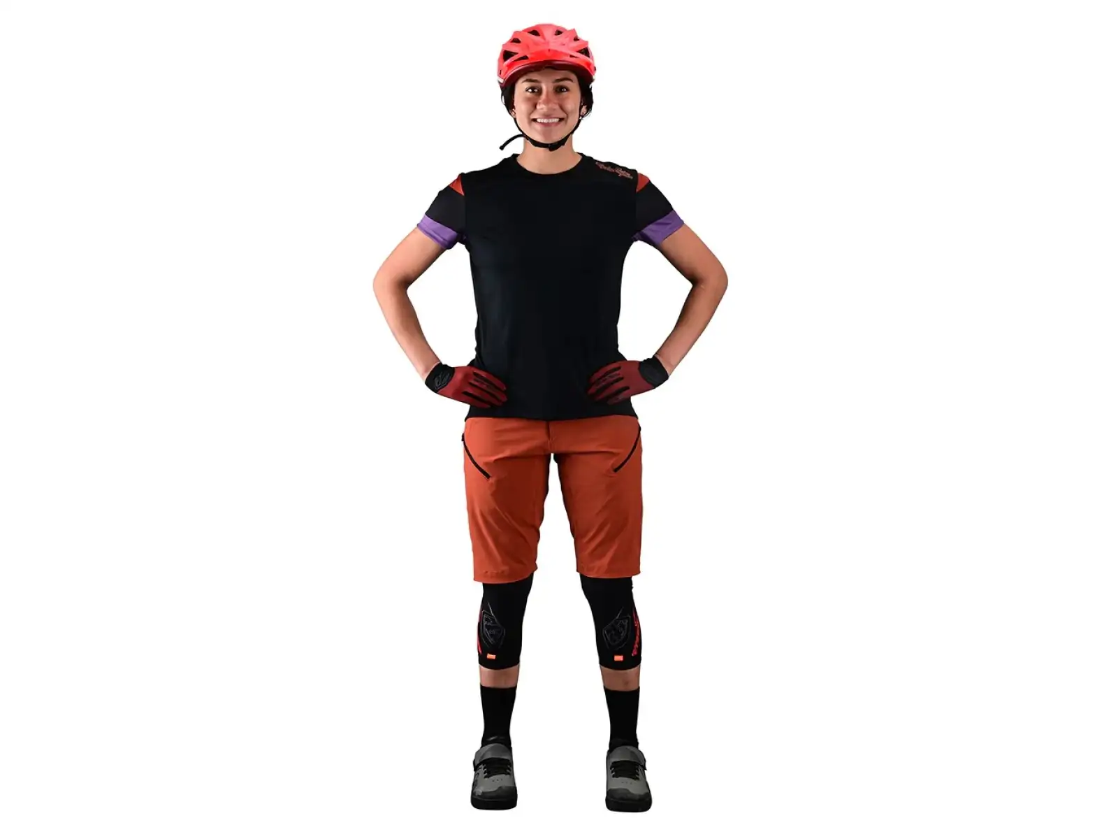 Troy Lee Designs Lilium damska koszulka krótki rękaw Rugby black