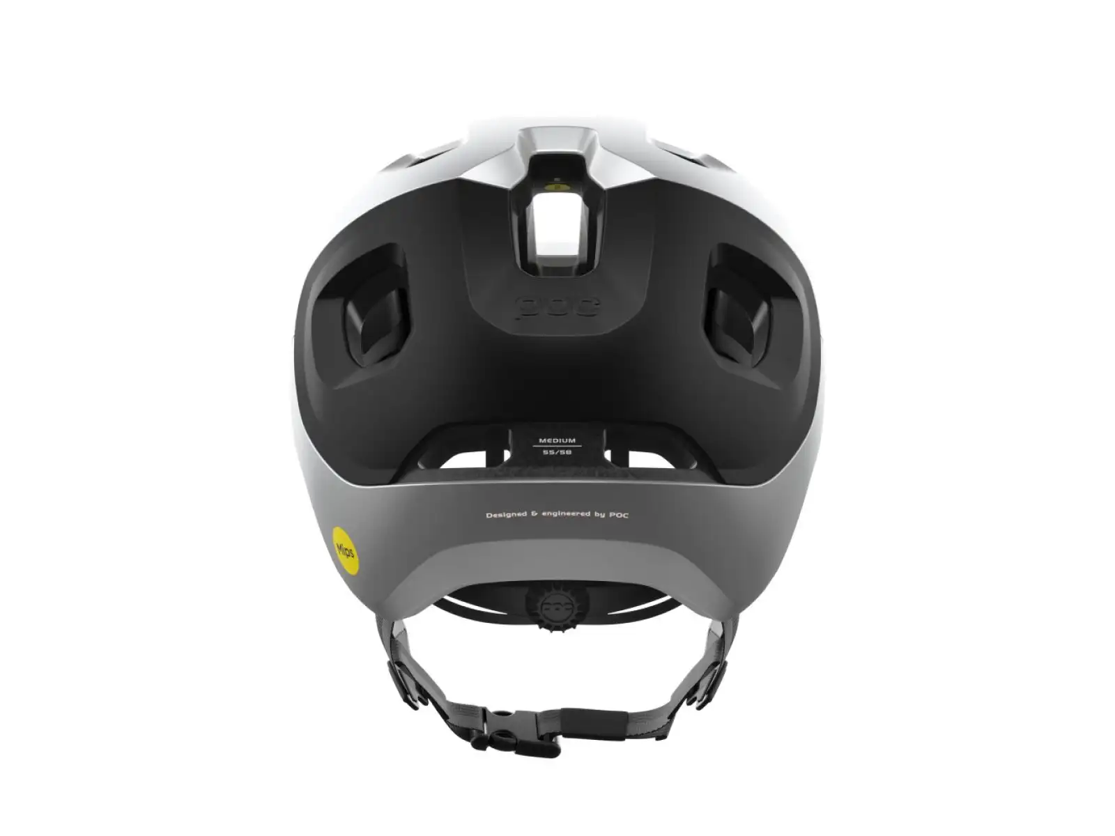 POC Axion Race MIPS kask Uranium Black/Argentite Silver Matt