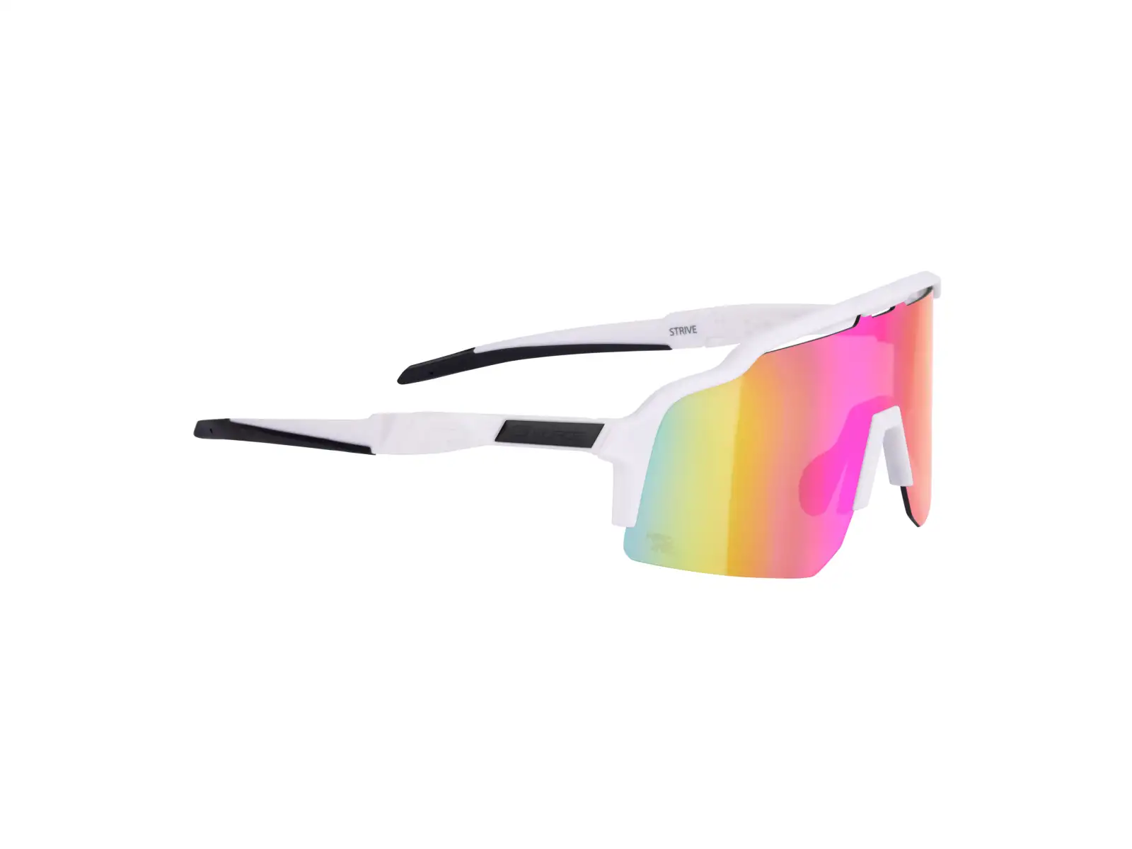 Force Strive okulary białe/różowe lustrzane szkło
