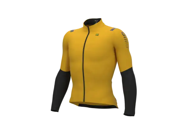 Alé R-EV1 Warm Race 2.0 męska zimowa koszulka z długim rękawem yellow