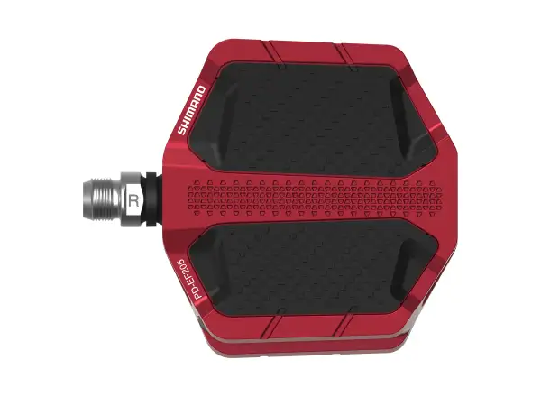 SHIMANO PD-EF205 płaskie platformowe pedały czerwona