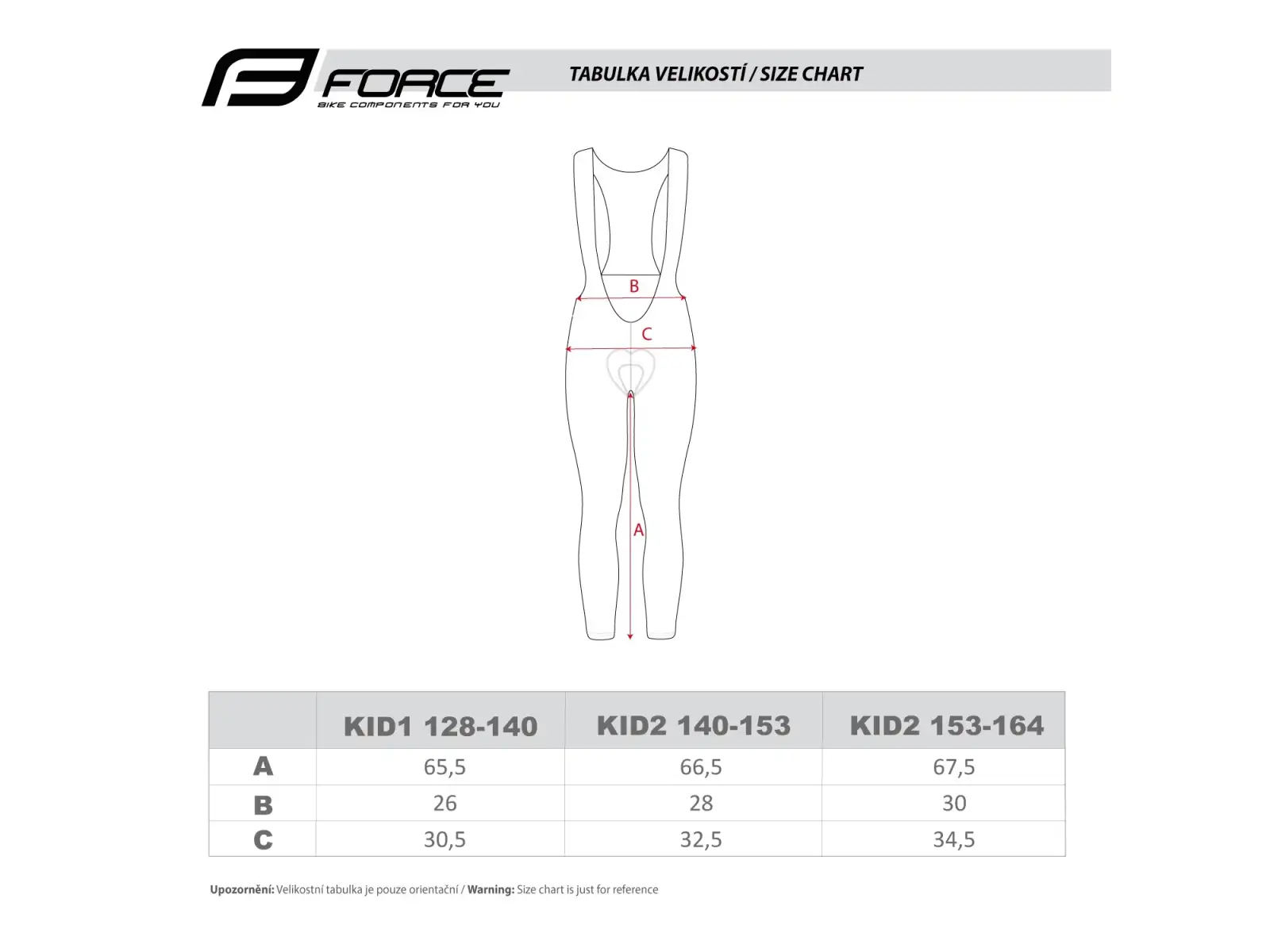 Force Reflex Line Kid spodnie dziecięce z wkładką i szelkami