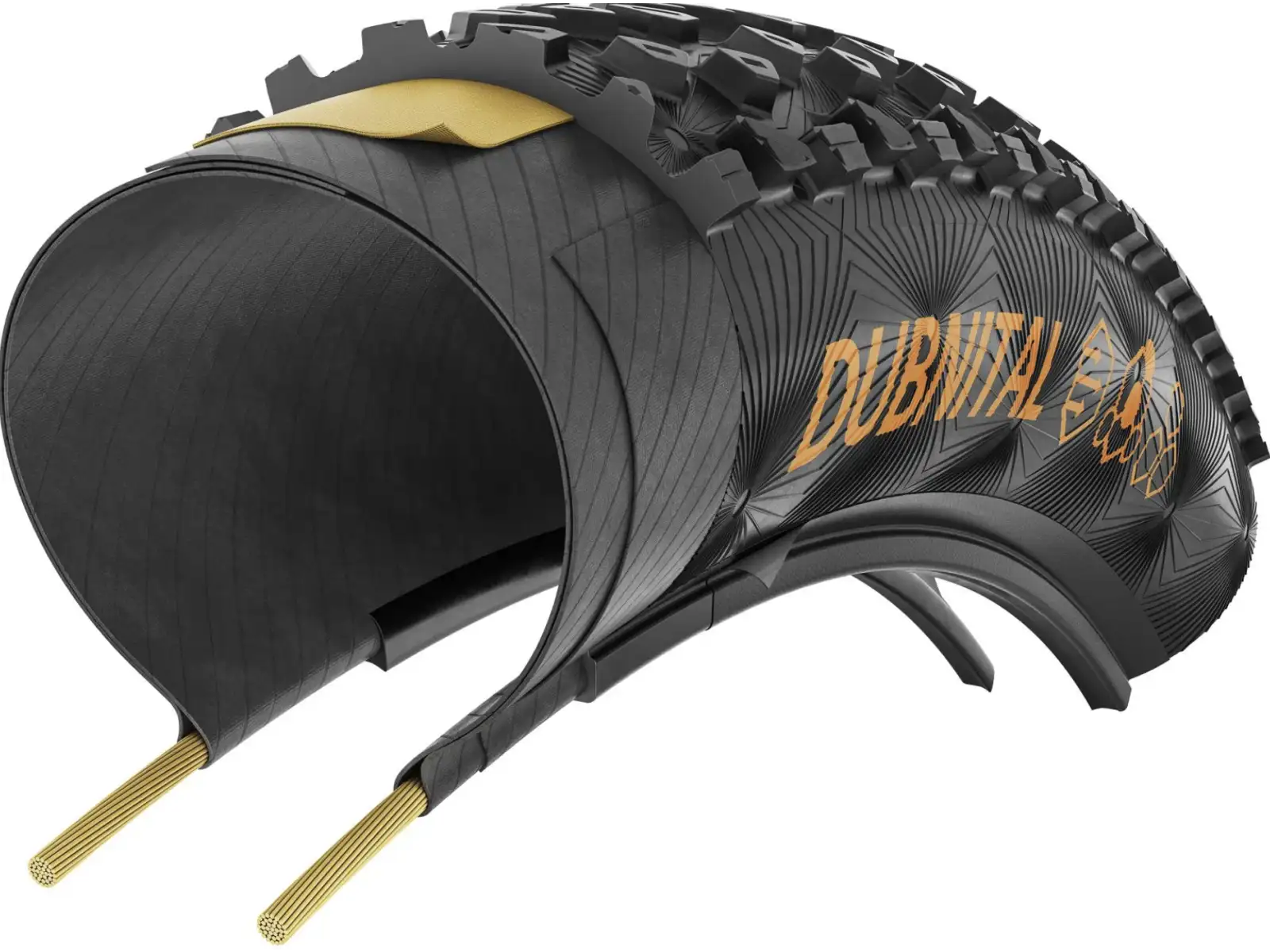 Continental Dubnital Race Rapid MTB opona 60-622 kevlar czarna/transparentna
