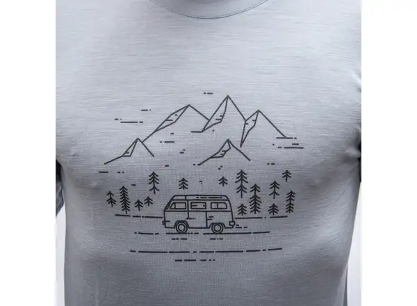 Sensor Merino Active Van Life męska koszulka dl.rękaw szara