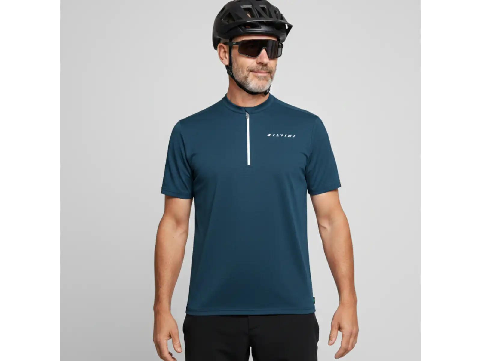 Silvini Naturno męska koszulka kolarska krótki rękaw Navy/Black