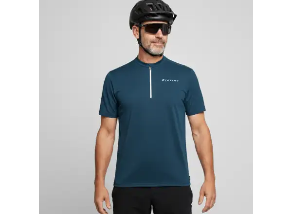 Silvini Naturno męska koszulka kolarska krótki rękaw Navy/Black