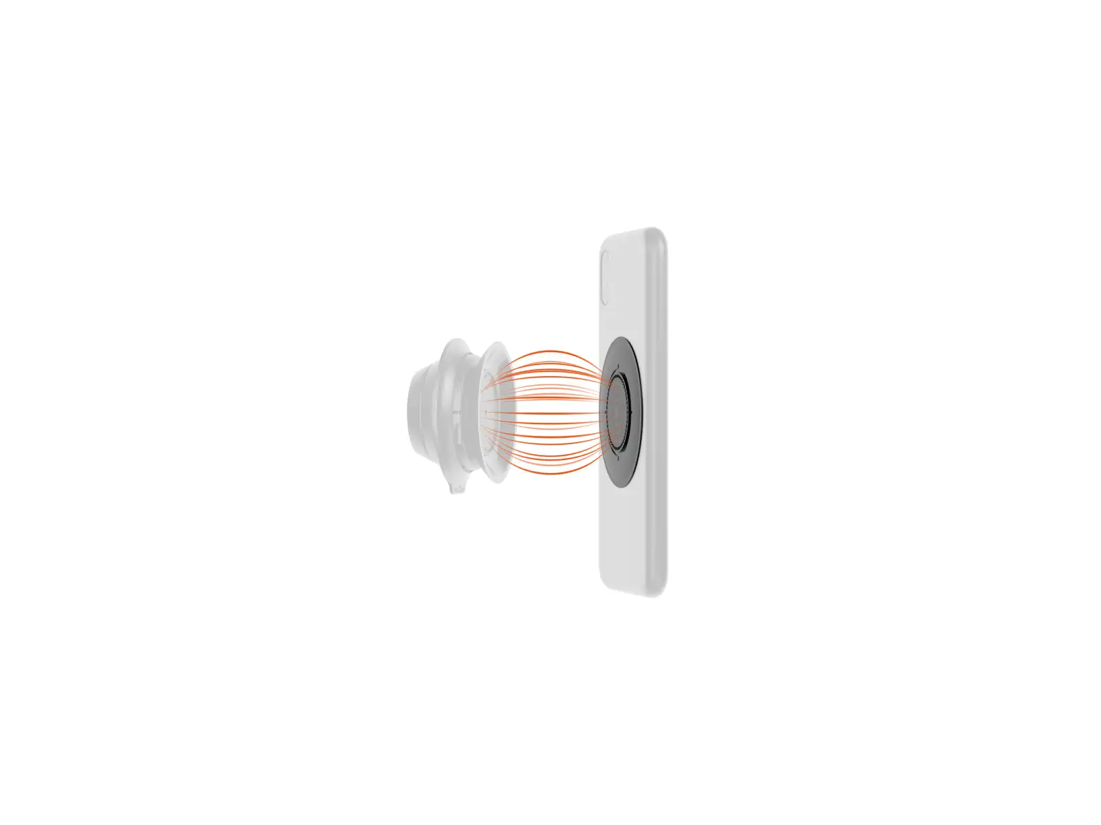 Fidlock Vacuum uniwersalny magnetyczny uchwyt na telefon - naklejka czarna