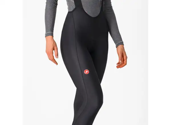 Castelli Espresso Bibtight damskie spodnie z szelkami i wkładką Black