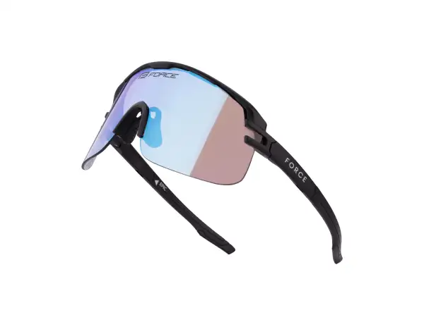 Force Epic okulary rowerowe czarne/niebieskie fotochromatyczne szkło