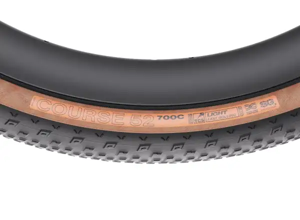 WTB Course 700x52 TCS Light Fast Rolling Dual DNA SG2 gravel opona czarna/brazowa
