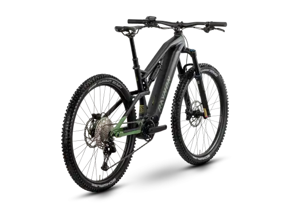 Raymon Trailray 150 w pełni amortyzowany rower elektryczny black/resedagreen/citron