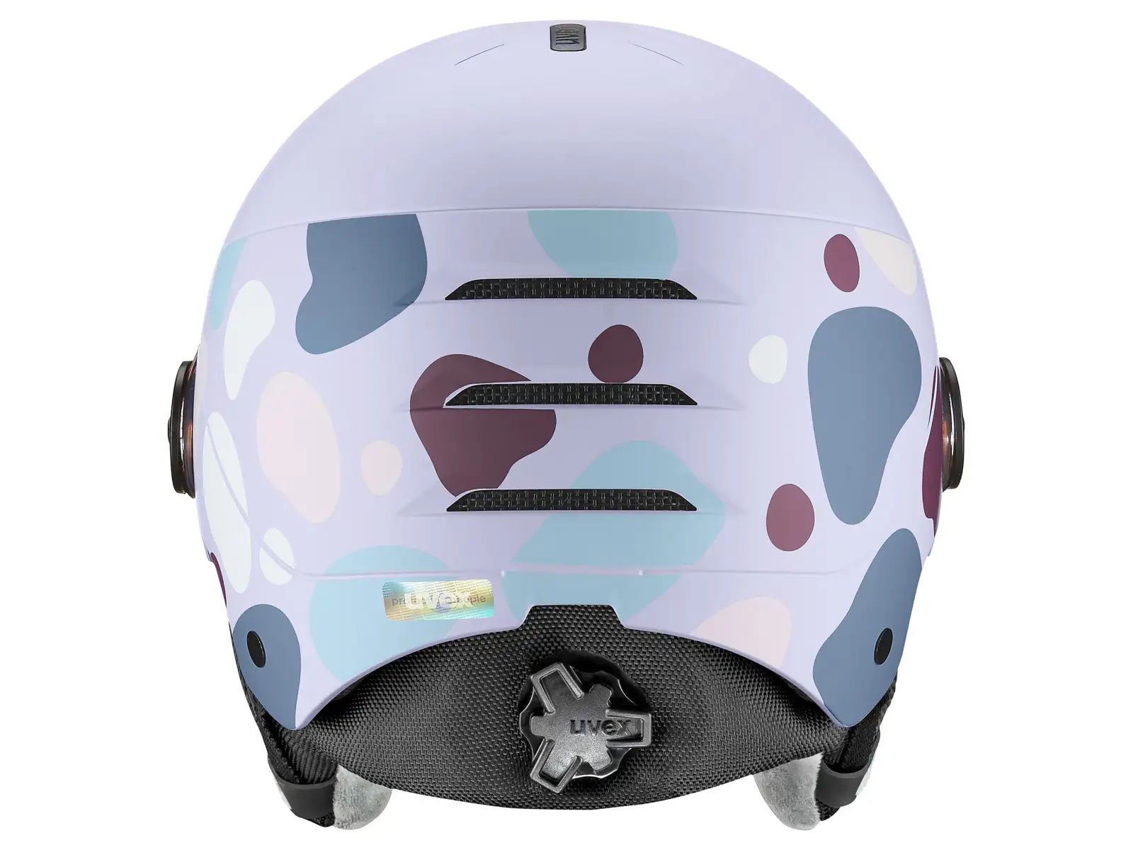 Uvex Rocket Jr Visor kask narciarski cool lavender abstract matt