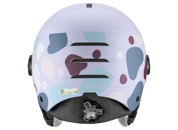 Uvex Rocket Jr Visor kask narciarski cool lavender abstract matt