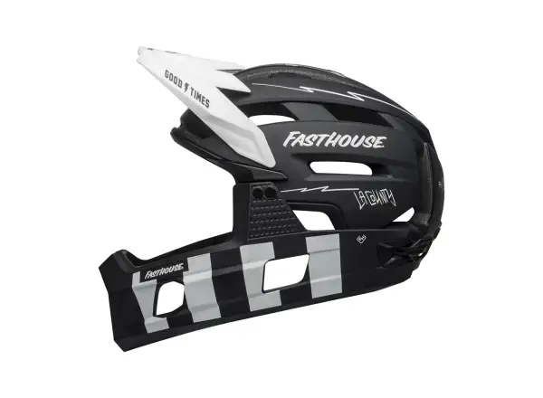 Bell Super Air R Mips kask mat black/white fasthouse