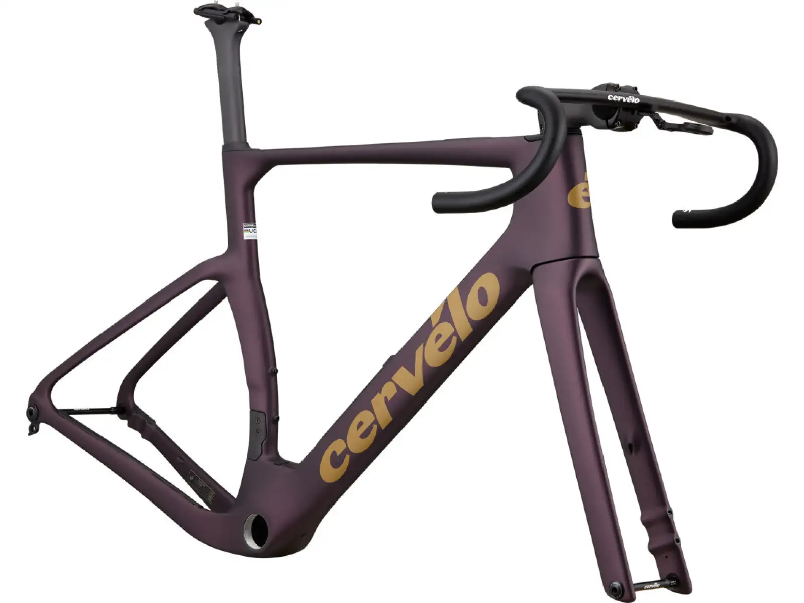 Cervélo Aspero-5 gravel zestaw ramowy Black Currant
