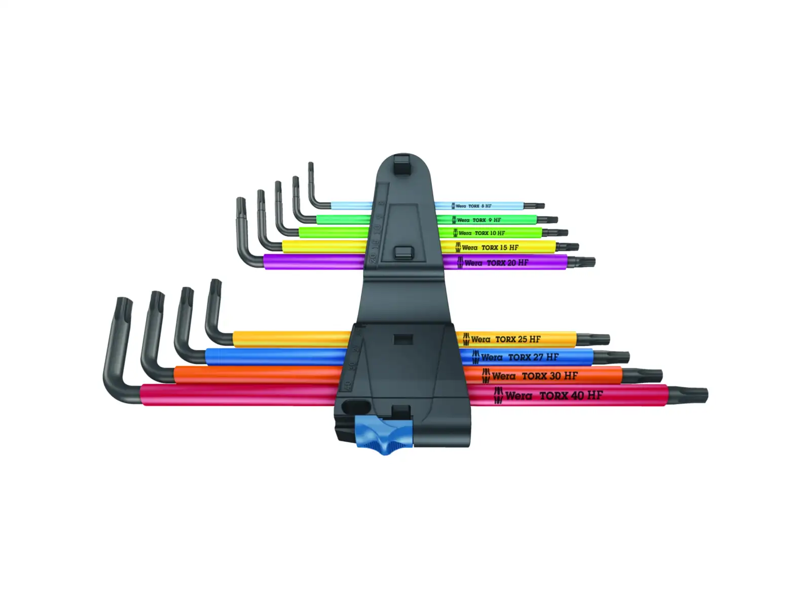 Wera 967/9 TX XL Multicolour HF 1 długie klucze kątowe TORX z przytrzymaniem zestaw 9 szt.