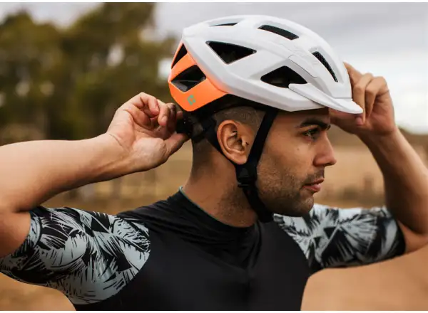 Lazer Cerro KC szosowy kask White/Flash Orange